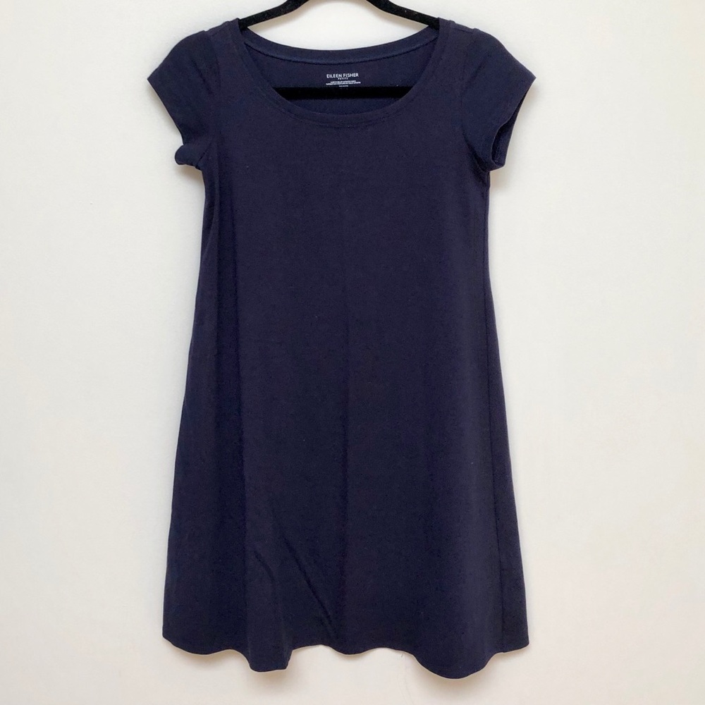 Eileen Fisher Organic Cotton Ballet Neck Dress